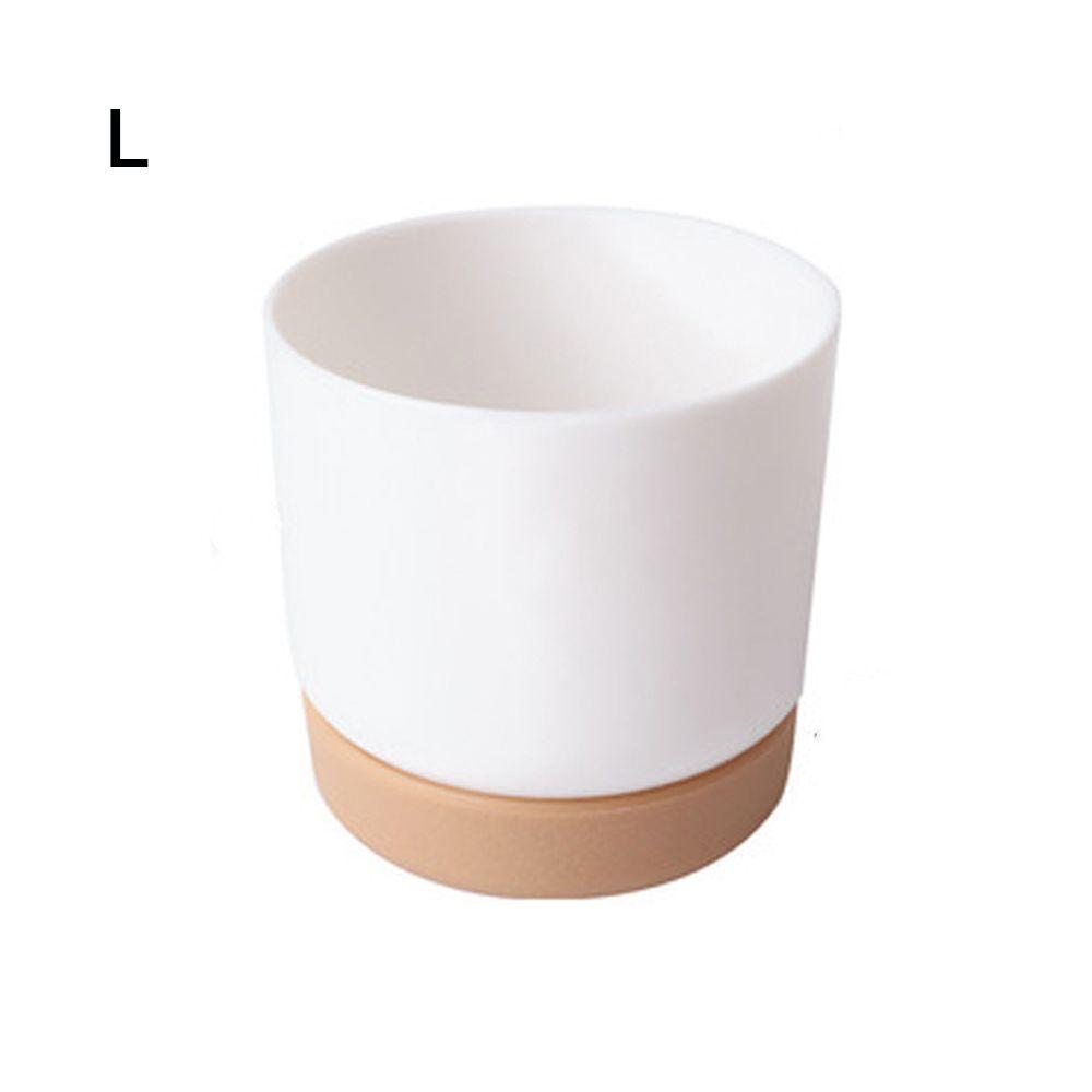 Self Watering Flowerpot Automatic Water Absorption Storage Round Double-layer Succulent Planter Pot Small Green Plant Flowerpot