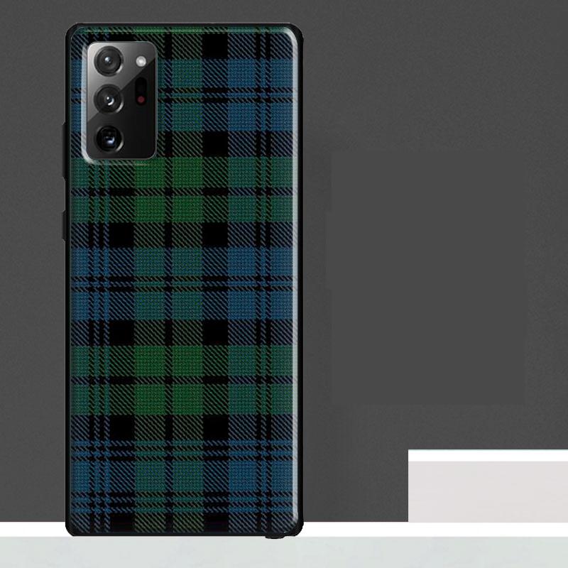 Scottish Plaid Warm Plaid Case For Samsung Galaxy S25 S24 S23 Ultra S9 S10 S20 S21 S22 Plus S23 FE S25 FE Phone Cover