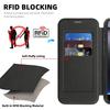 For iPhone 16 Pro Leather Case Compatible with MagSafe RFID Blocking Card Holder Phone Cover