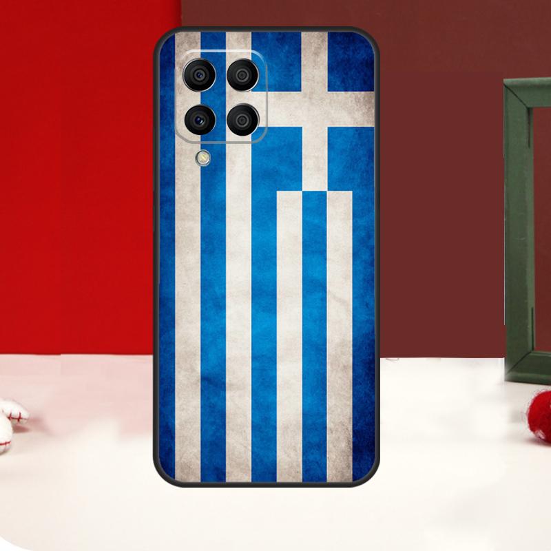 Греция Греческий Флаг Чехол Для Samsung Galaxy M55 M35 M15 M56 M36 M16 M31 M21 M13 M33 M53 M12 M32 M52 M14 M34 M54