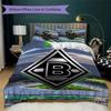 Borussia Pattern Bedding uilt Set uilt Cover Pillowcase Home Decoration Birthday Gift (1 * duvet cover + 2 * pillowcase  without core)19