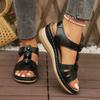 Summer Women's Sandals Women New Flower Wedge Platform Orthopedic Shoes Retro Casual Comfort Peeping Toes Zapatos Mujer