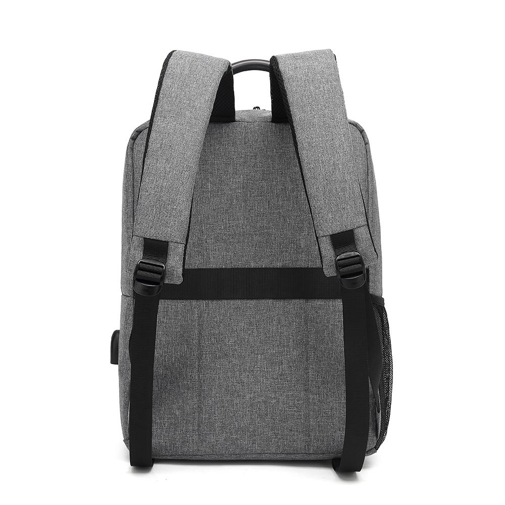 Мужские рюкзаки Cool Bell с USB-портом для зарядки Мужской деловой повседневный водонепроницаемый рюкзак для ноутбука 15,6 дюйма черный/серый CB-6107S