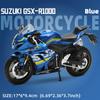 Модель мотоцикла SUZUKI GSX1000 в масштабе 1/12, отлитая под давлением — реалистичный дизайн, идеально подходит для любителей мотоциклов, прекрасный подарок для всех возрастов