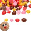50/100Pcs Acrylic Flat Bottomed Triangular Doll Nose For DIY Bear Dog Doll Nose