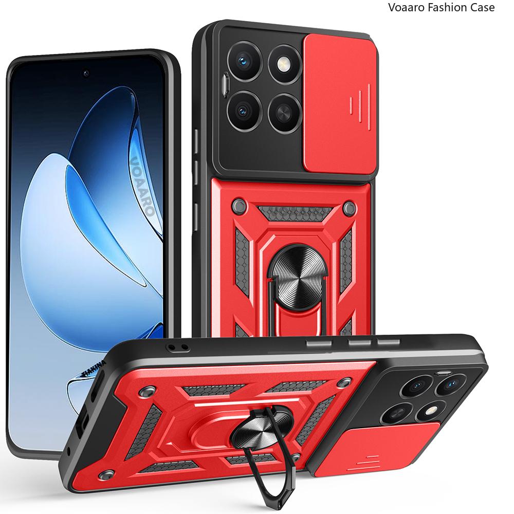 Чехол-накладка Slide Lens Armor для Honor X6C 4G, чехол для Honor X8C X7C X5B X5 Plus, чехол с магнитной кольцевой подставкой, противоударная крышка