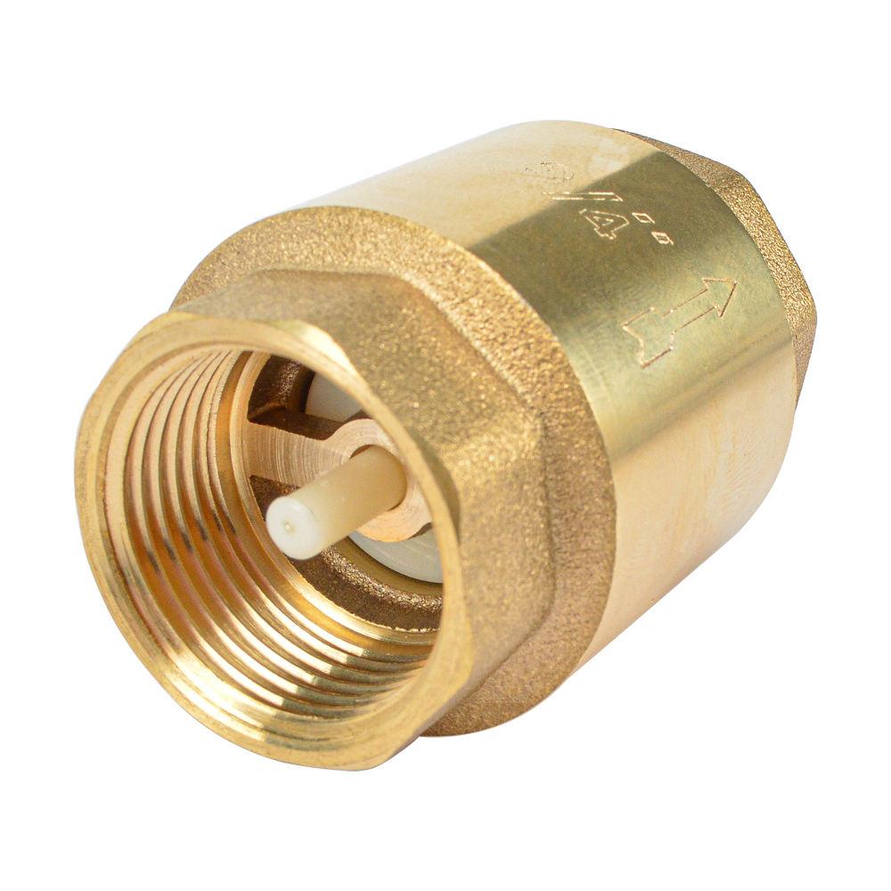Высококачественный латунный вертикальный обратный клапан 1/2'' -4'' дюйма с внутренней резьбой, пружинный обратный клапан, клапан против обратного потока, вертикальный обратный клапан