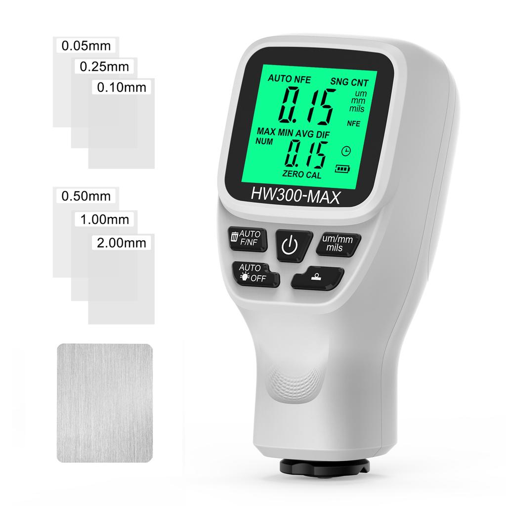 HW-300 Измеритель толщины автомобильного покрытия 0-2000UM Тестер толщины автомобильной лакокрасочной пленки Инструменты для измерения автомобильных покрытий Измеритель автомобильной краски