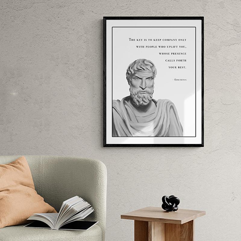 Современный набор из 3 постеров в стиле стоик, подарок мужу, настенные картины на холсте и принты для гостиной, домашний декор, безрамный