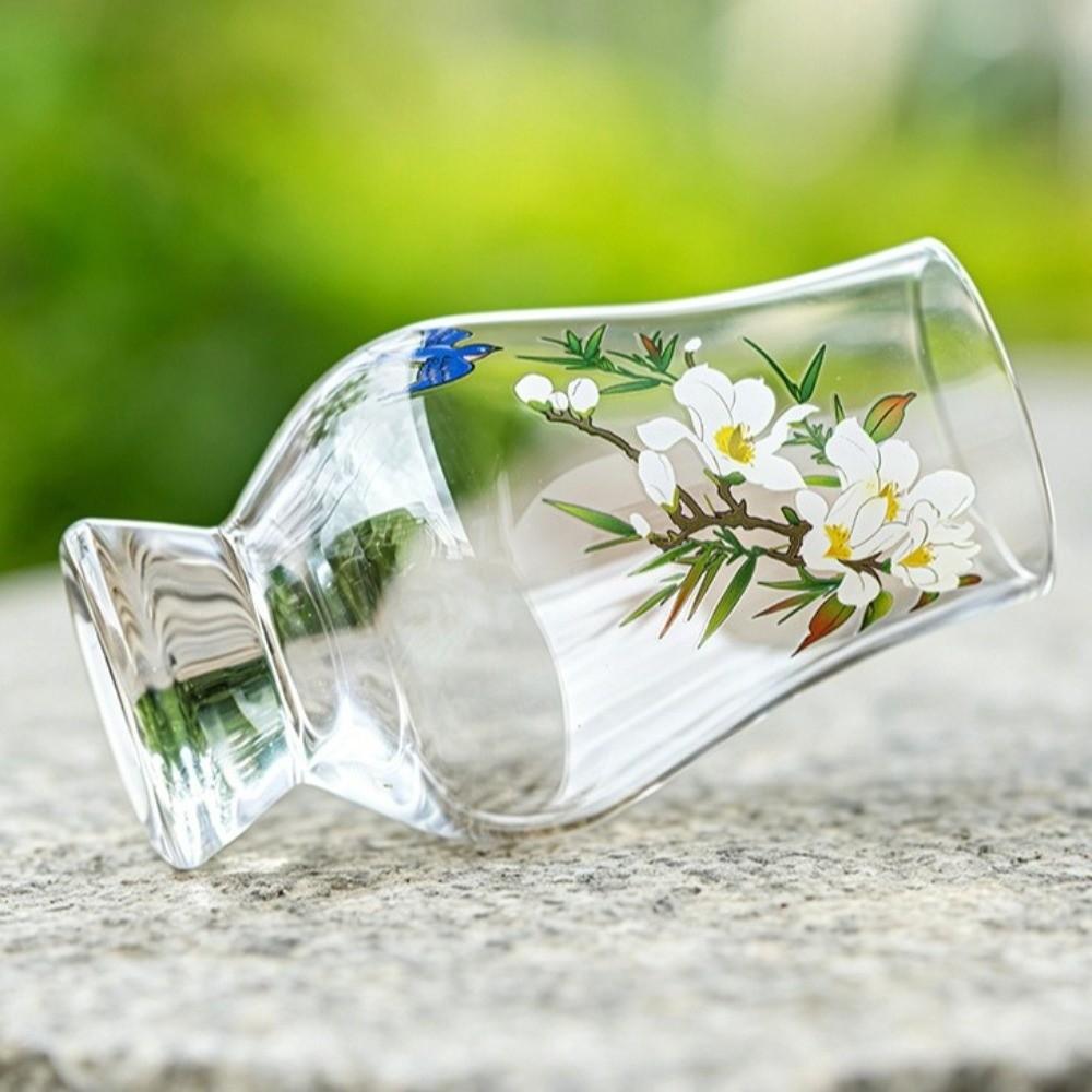 Transparent Glass Stemmed Glass Exquisite Tea Cup Glassware Cocktail Glass Bar