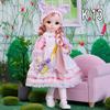 30cm Bjd Dolls Princess Full Set 1/6 Anime Bjd With Clothes 23 Joint Movable Body 3D Eyes Girls Dress Up Birthday Gifts Toys