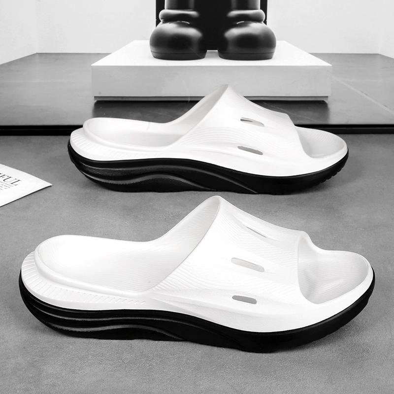 Мода Мода Мужские тапочки Легкая пляжная обувь Пара Повседневная обувь Нескользящие Домашние тапочки для ванной комнаты Уличные мужские сандалии