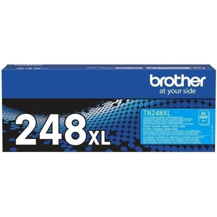 Toner Haute Capacité - BROTHER - TN248XLC - Cyan - 2300 Pages
