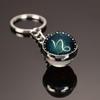 Spherical Luminous Crystal Zodiac Keychain - Virgo & Leo