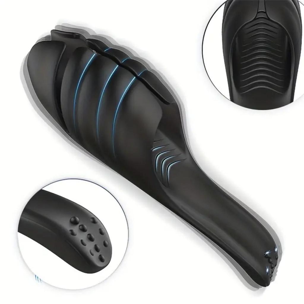 Male Masturbator Penis Vibrator with 9 Vibrations, Men's Glans Training Stimulator, Extends Stamina and Sexual PlaytimeMen's Masturbation Sex Toys