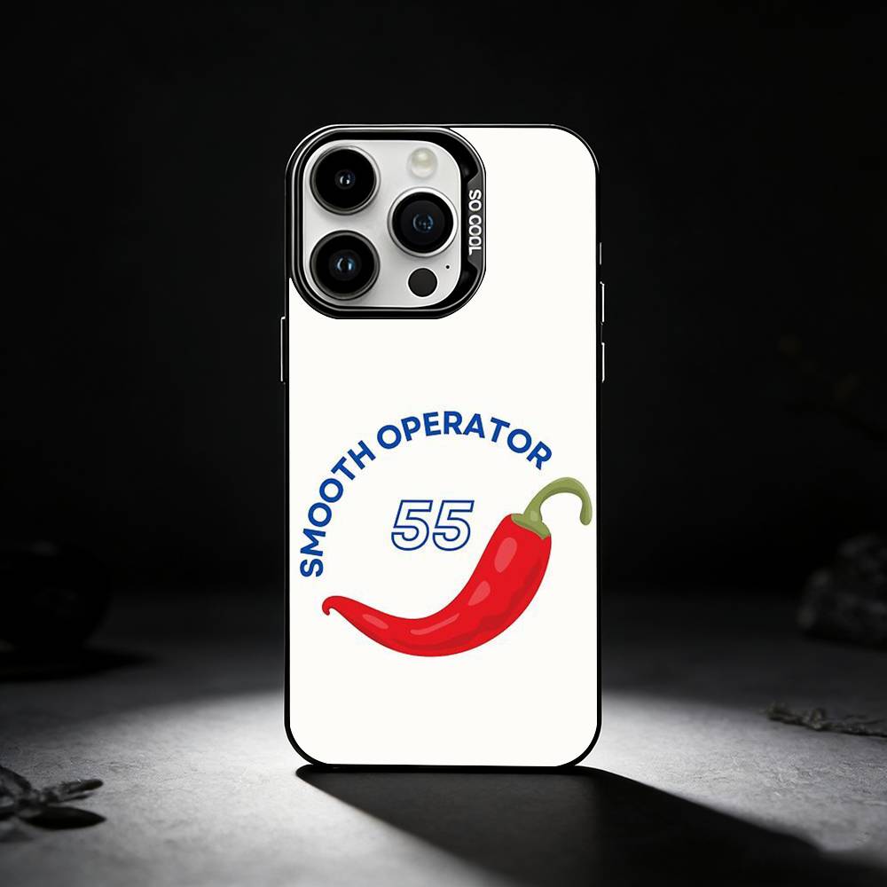 55 Chili C-Carlos S-Sainz Phone Case For iPhone 17,16,15,14,13,12,11 Plus,Pro Max,XS,Colored silver phone case