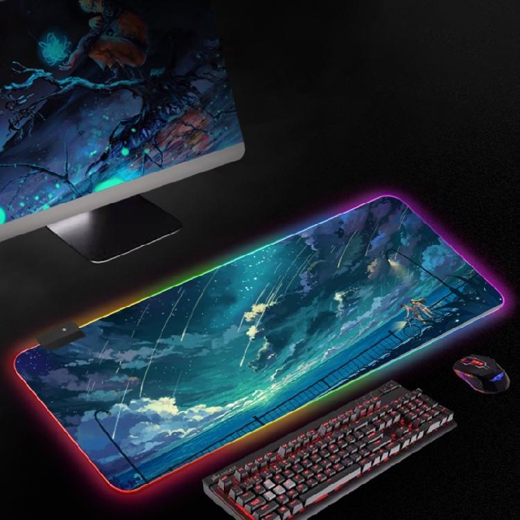 Gaming Mousepad PC Accessories Desk Mat Gaming Mat Extended Pad Mouse Gamer Desk Interior Mouse Pad Mouse Mat with LED