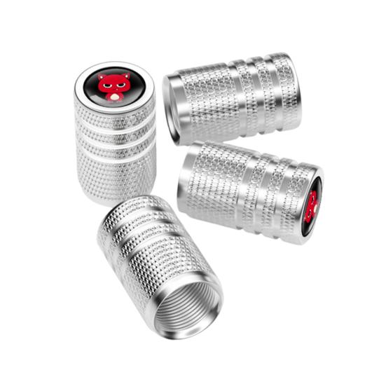 Yousheng 4Pcs Tire Stem Valve Caps Rustproof Vibrant Color Universal Fit Simple Installation Wheel Valve Covers Car Dustproof Tire Caps