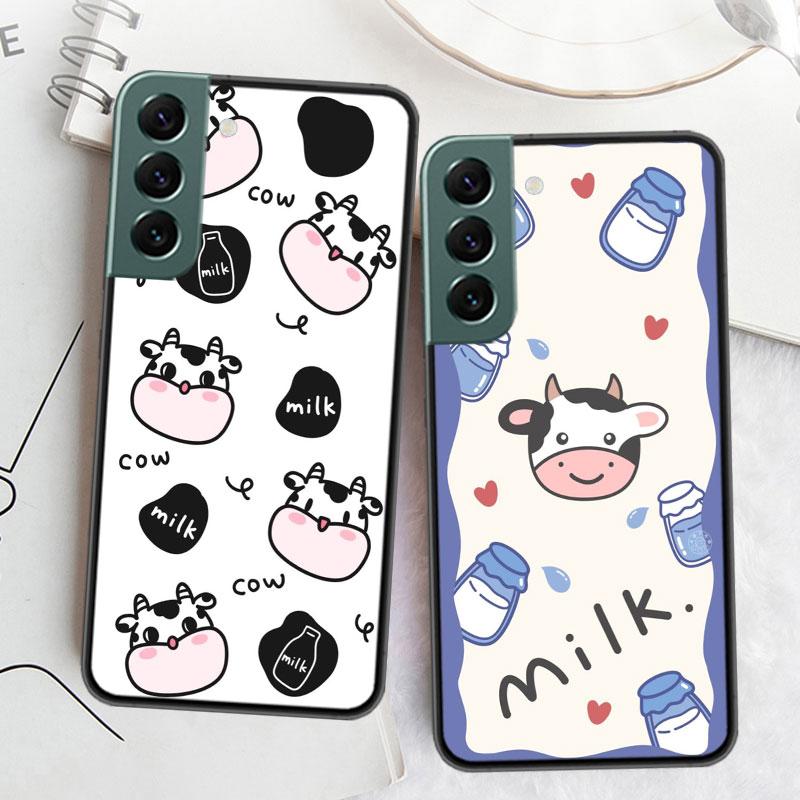 Новый Милый чехол для телефона с принтом коровы Для Galaxy A55 A35 A25 A15 A03S A04S A05S Samsung A20E A30 A40 A50 A70 A71 A51 A41 A31 A10S A21S C