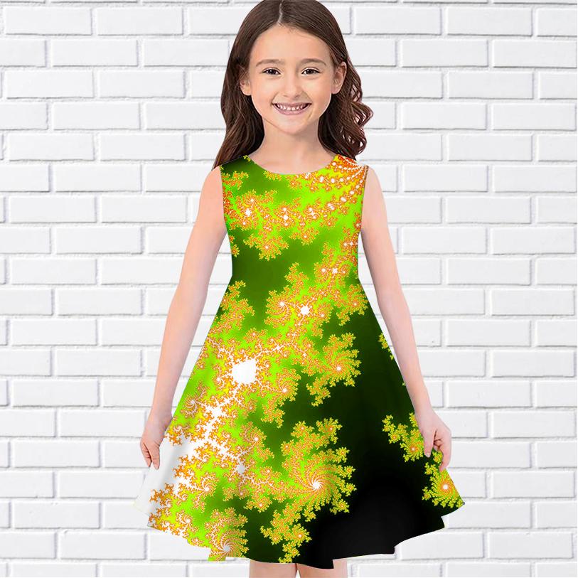 Вечернее платье принцессы без рукавов для девочек с 3D снежинками для девочек старше четырех лет