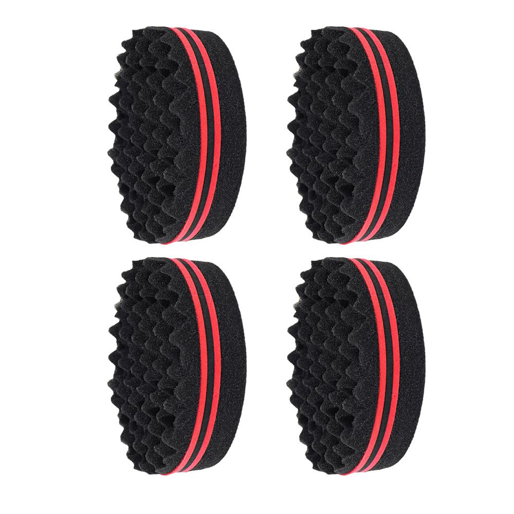 Hair Brush Sponge Barber Oval Double Side Magic Twist Hair Brush Breathable Perm Styling Brush Salon Curl Brush for Hair Styling