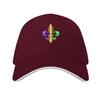 Purple Green and Gold FleurdeLis Symbol Baseball Cap Hip Hop fashionable designer cap Cosplay Womens 2025 Mens