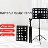Retractable Music Stand Book Holder Portable Music Score Tripod Stand Sheet Music Stand Guitar