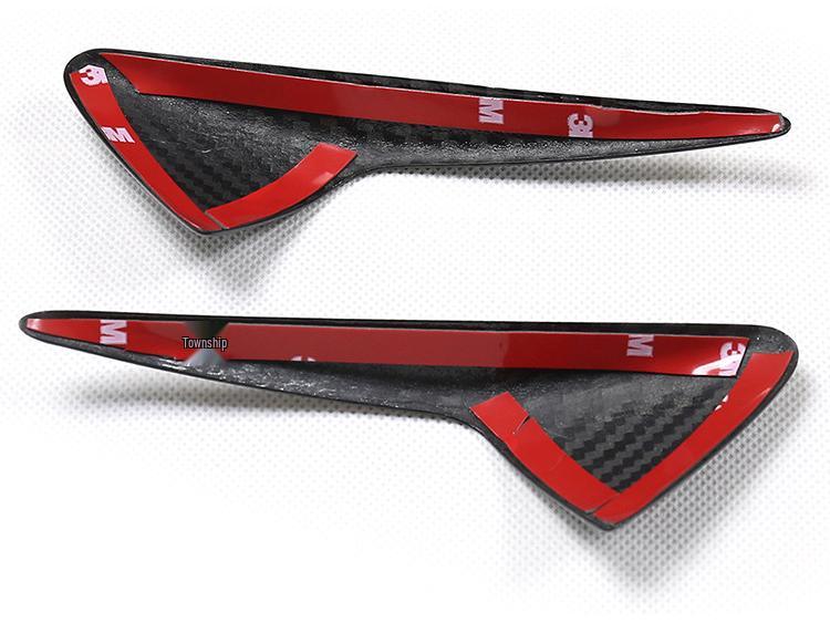 Dry Carbon Fiber Steering Wheel Sticker for Tesla Model 3/Y