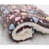 Pet Sleeping Mat Dog Bed Cat Bed Soft Hair Thickened Blanket Pad Fleece Home Washable Warm Bear Pattern Blanket Pet Supplies