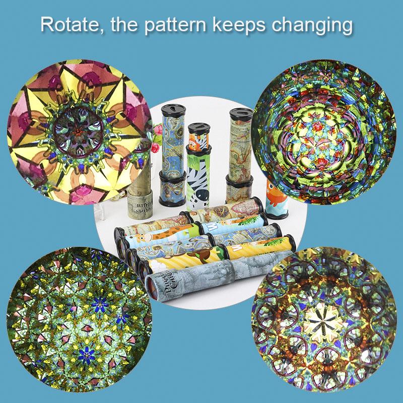 Scalable Rotation Kaleidoscope 27cm Magic Changeful Adjustable Fancy Colored World Toy For Children Kids Classic Educational Toy