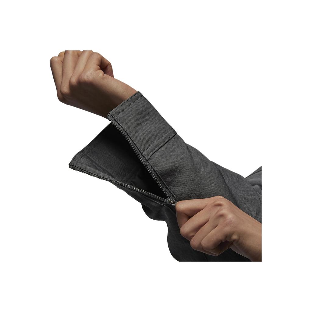 Jordan Сплошной цвет с карманом на молнии и воротником с длинным рукавом Женская верхняя одежда Серый DX0505-022