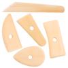 5-Piece Wooden Ceramic & Polymer Clay Sculpture Tool Set