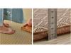 Woven Rattan and Bamboo Cooling Floor Mat for Bedroom and Living Room