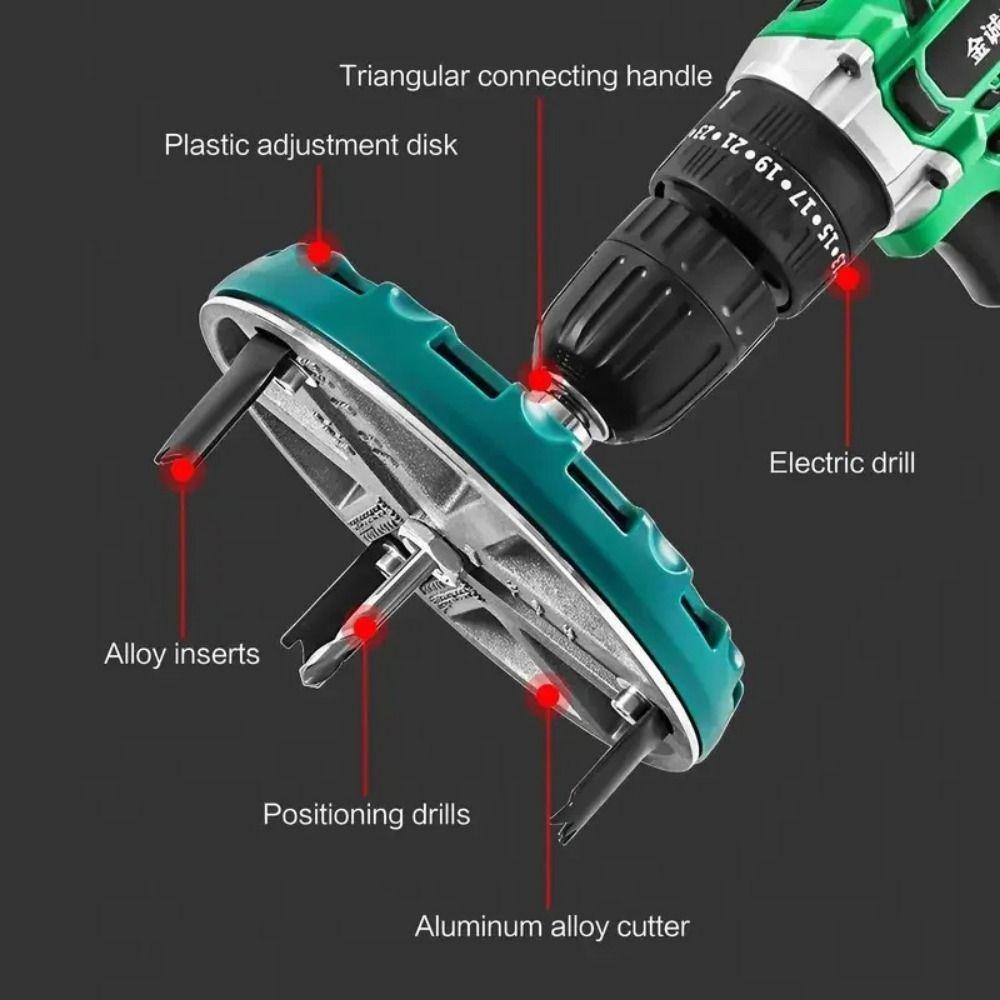 Positioning Bit Adjustable Hole Opener Electric Drill Drilling Bit Tool Aluminum-plastic Board