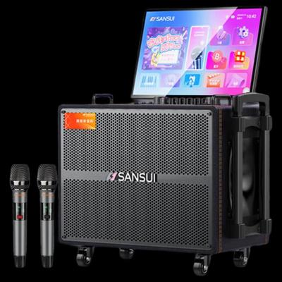 Портативная KTV-колонка SANSUI Q125 с дисплеем, штекер CN (адаптер в комплекте)