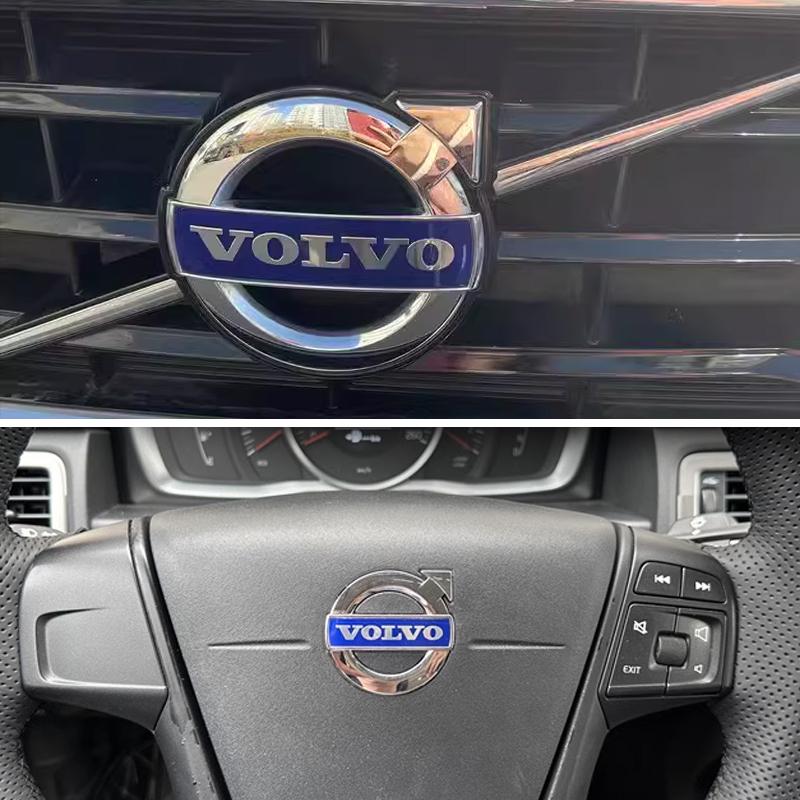 Для VOLVO XC60 S60 XC70 XC90 S40 V40 V60 Автомобильный Передний Знак Решетка Переднего Бампера Значок Наклейка Решетка Синий Значок Эмблемы Логотип Автомобильные Наклейки