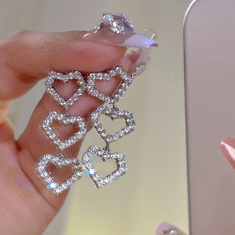 Новые Простые Звезды Серьги с Кисточками для Женщин Корейский Шарм Деликатные Блестящие Стразы Висячие Серьги Мода Свадебный Подарок Украшения