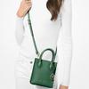Michael Kors MK Mercer Однотонная Повседневная Французский Логотип Подвеска Кожаная Сумка-гармошка Женские Сумки Зеленый 35S1GM9T0L-JEWEL-GREEN