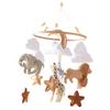 Сенсорная игрушка-мобиль на детскую кроватку, скандинавский подвесной колокольчик для кроватки, погремушка-украшение для новорожденных, для дома