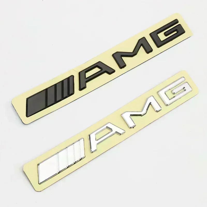 AAUY1 3d ABS Adhesive Chrome Car Rear Trunk Number Letters Sticker For Mercedes benz A B R G Class GLK GLA w204 W251 W463 W176