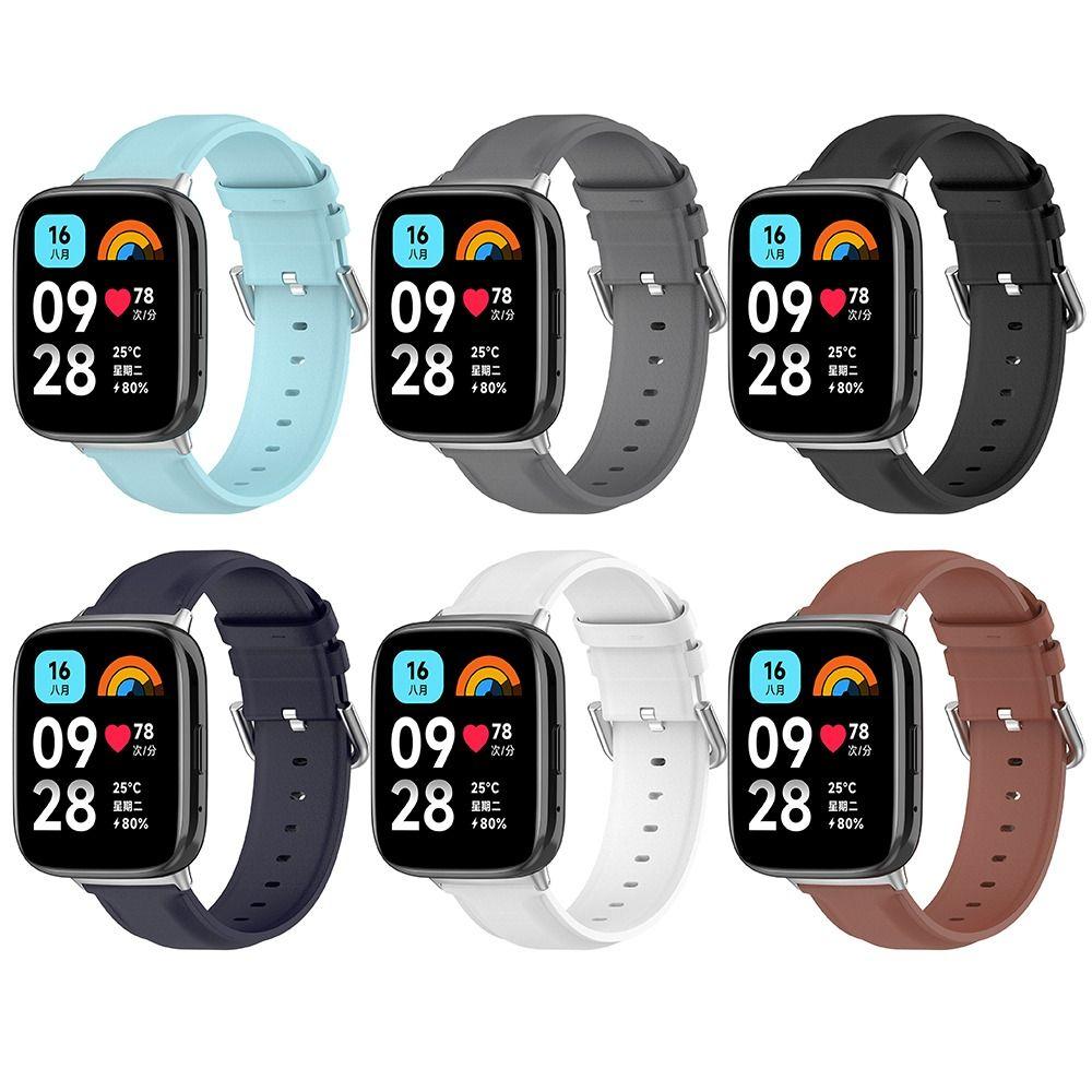 Сменный кожаный ремешок для часов, браслет, ремешок для часов для Redmi Watch 3 Active Smart Watch