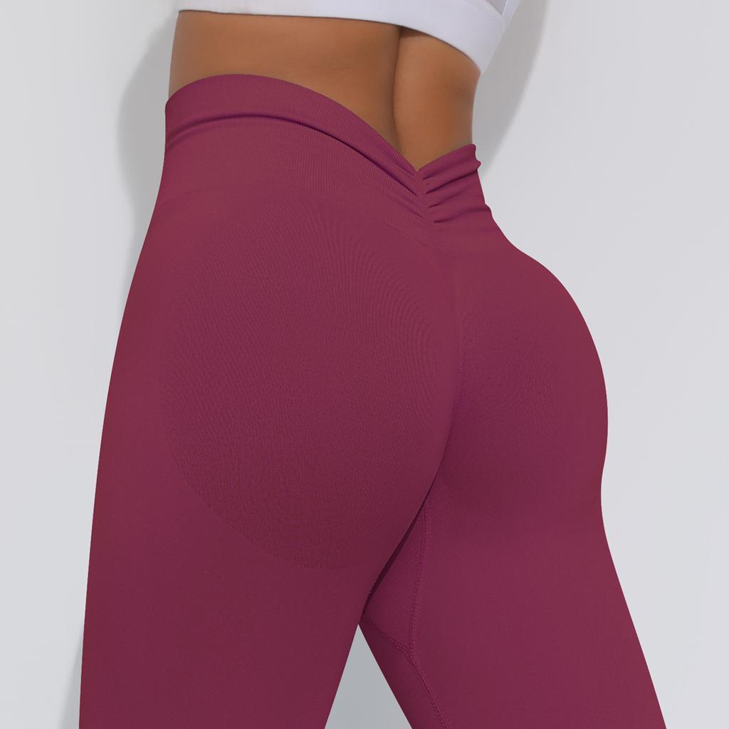 Леггинсы для йоги Bubble Butt, бесшовные спортивные штаны для женщин, эластичный трикотаж с высокой талией, фитнес-лосины