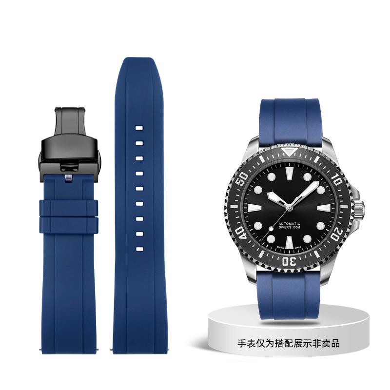 Классический резиновый ремешок для часов Seiko Citizen Omega Quick Release 20 мм 22 мм 24 мм, силиконовый ремешок Tropic, ремешок для смарт-часов