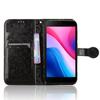 For ZTE Blade A35 Lite/A35 Core Wallet Case Dot Pattern Imprint PU Leather Phone Cover