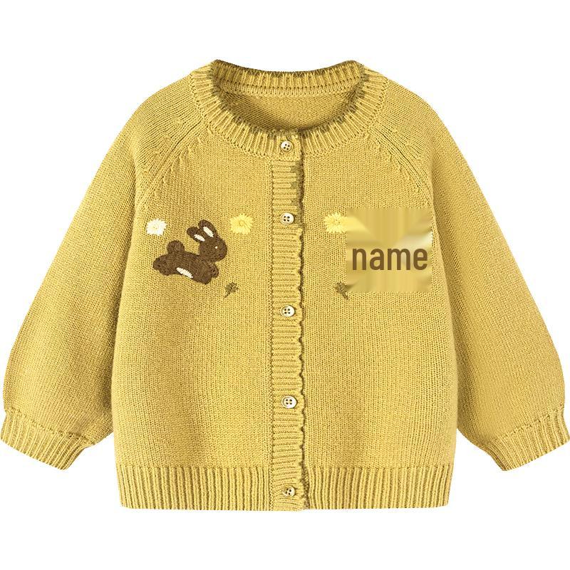 minibala Girls' Sweet Lantern Sleeve Winter Sweater Cardigan