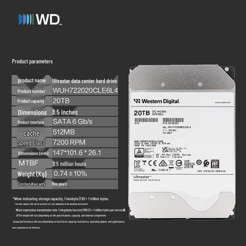 WD Enterprise NAS Hard Drive