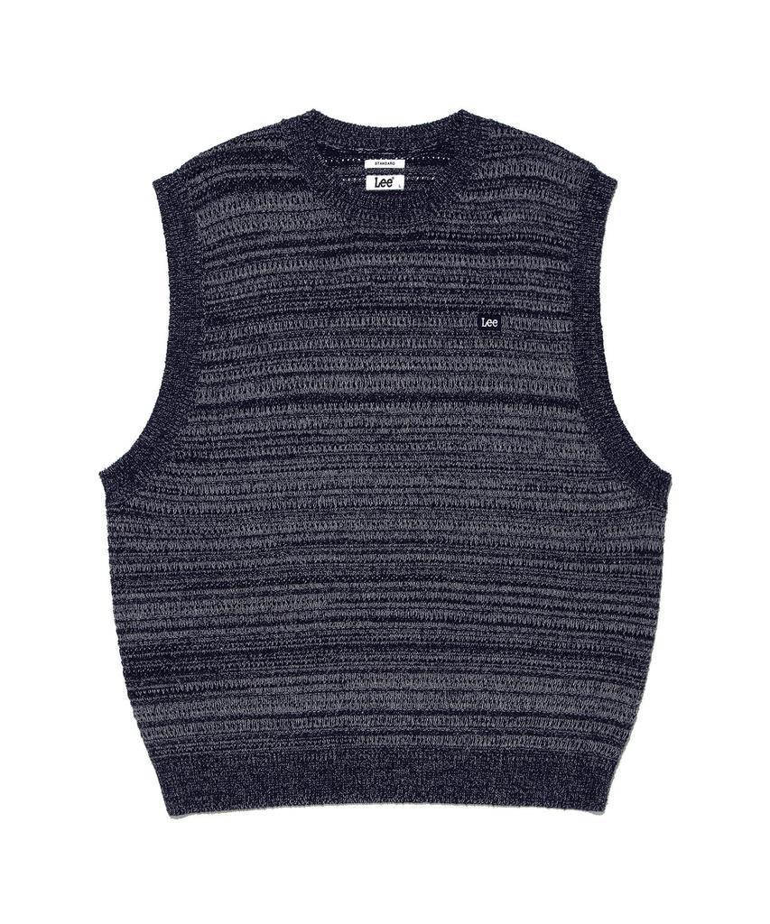 LEE Color Mix Knit Vest Navy