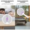 3500V Foldable Electric Mosquito Killer Swatter Racket Insect Killer with UV Light Bug Zapper USB Rechargeable Fly Trap Mosquito