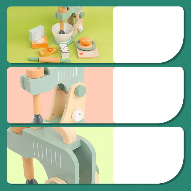 Деревянная кухня, ролевые игры, имитация фруктов, миксер для еды, детские развивающие игрушки для раннего обучения для детей, забавные
