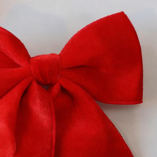 Christmas Bow Red Green Ribbon Bow Xmas Tree Decor Sequined Bow for Windows Doors Gift Wrapping Festive Holiday Decor